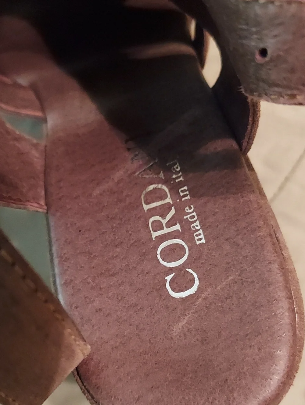 Cordani Suede Heels Brown Sz 39/8